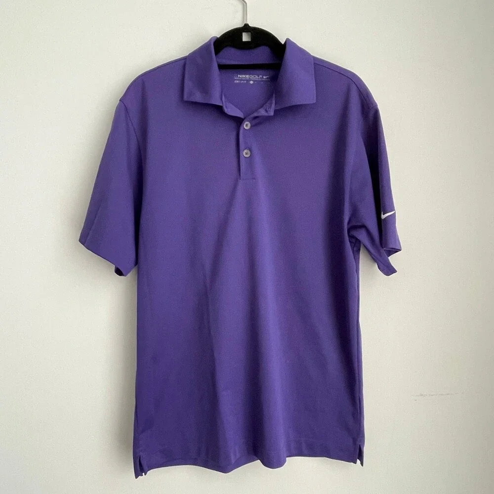 Nike Golf Dri Fit Polo Shirt Purple Small